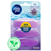 Запаска для підвісного блоку для туалету Ambi Pur Odor Stop 5в1 Лаванда і розмарин, 3 шт х 55 г